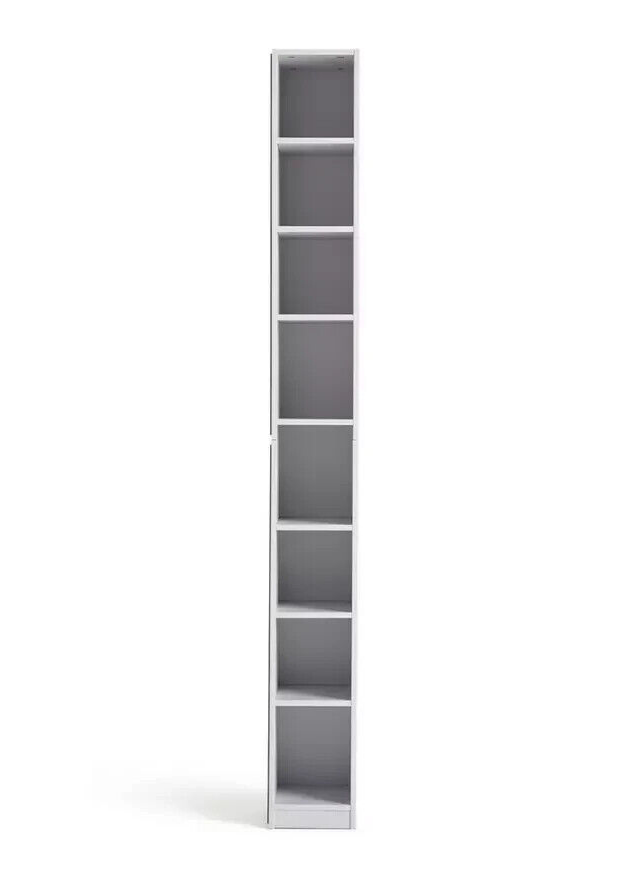 Prime Mirrored Narrow Tallboy - White