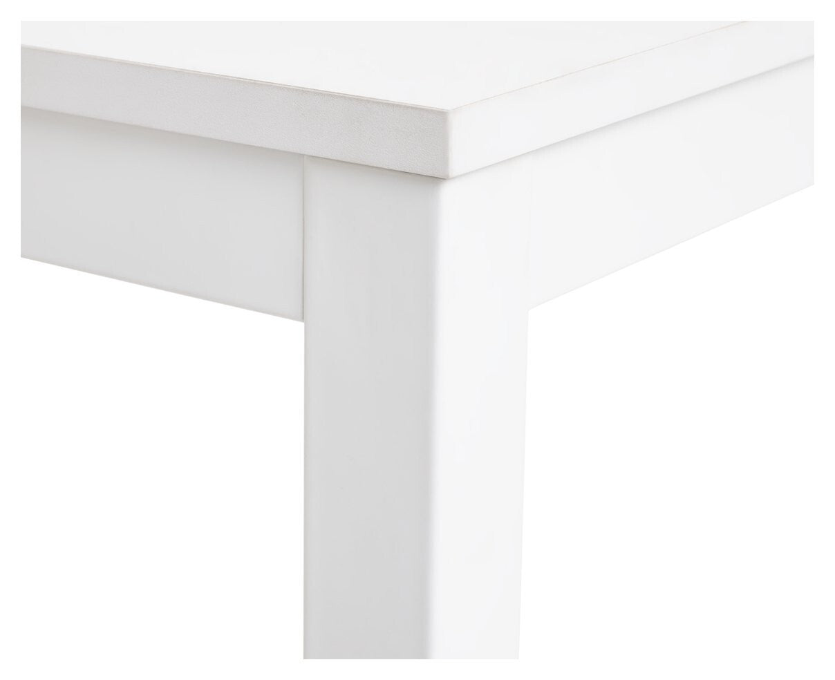 Toby Wood 4 Seater Dining Table - White ( B Grade )
