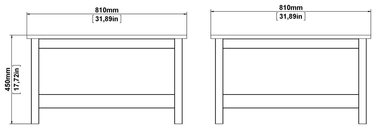 Tvilum Madrid Coffee Table - White ( B Grade 56267 )