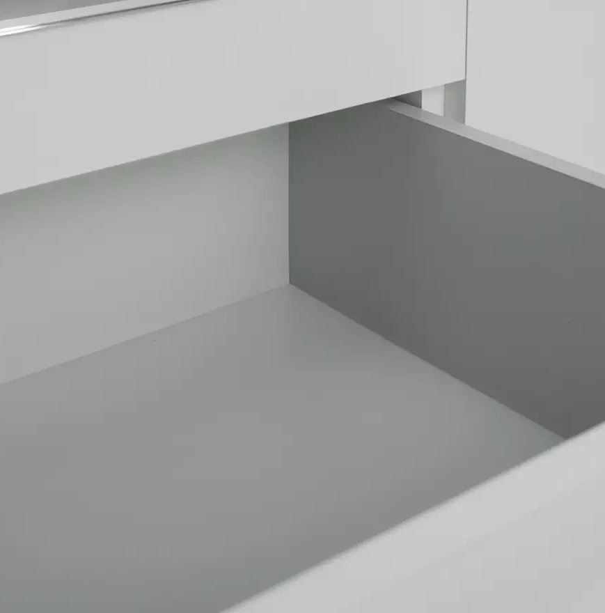 Brisbane 4 Door 3 Drawers Wardrobe - Grey ( B Grade )