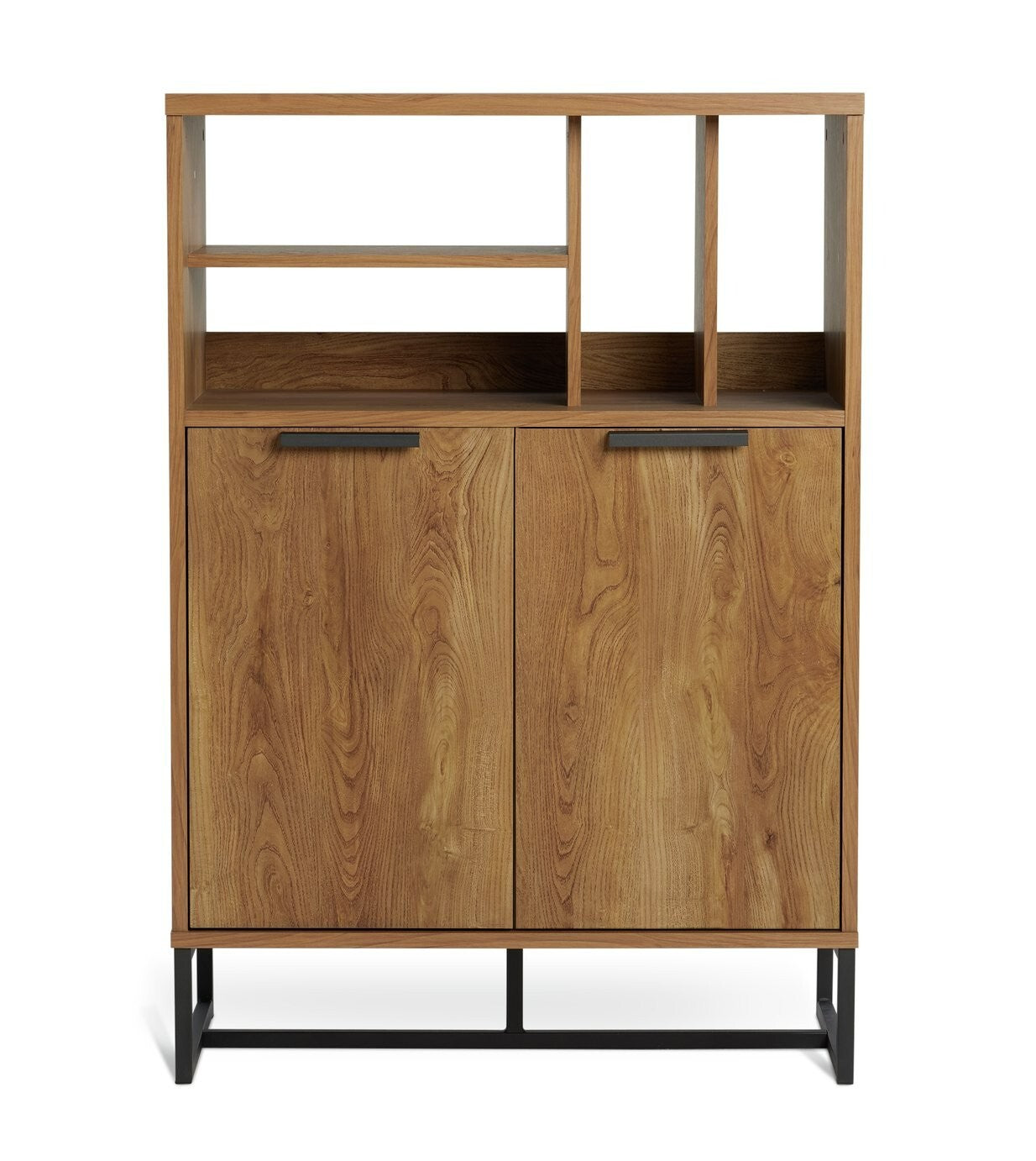 Nomad 2 Door Vinyl Cabinet - Oak