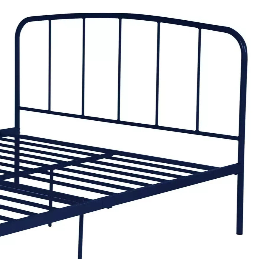 Freja Double Metal Bed Frame - Blue