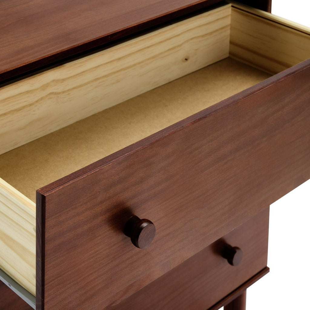 Akio 3 Drawer Chest - Walnut | Compact drawer chest