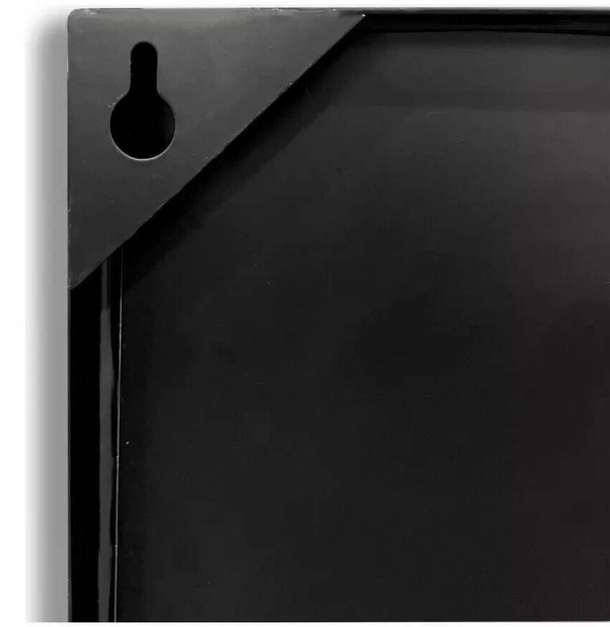 Habitat Rectangular Window Mirror - Black - 120x80cm