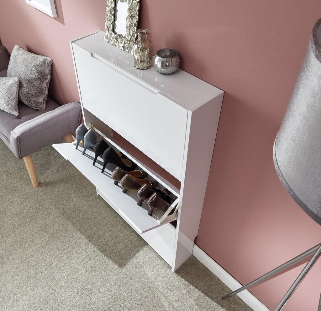 GFW Shoe Storage Cabinet - White ( B Grade 38652 )