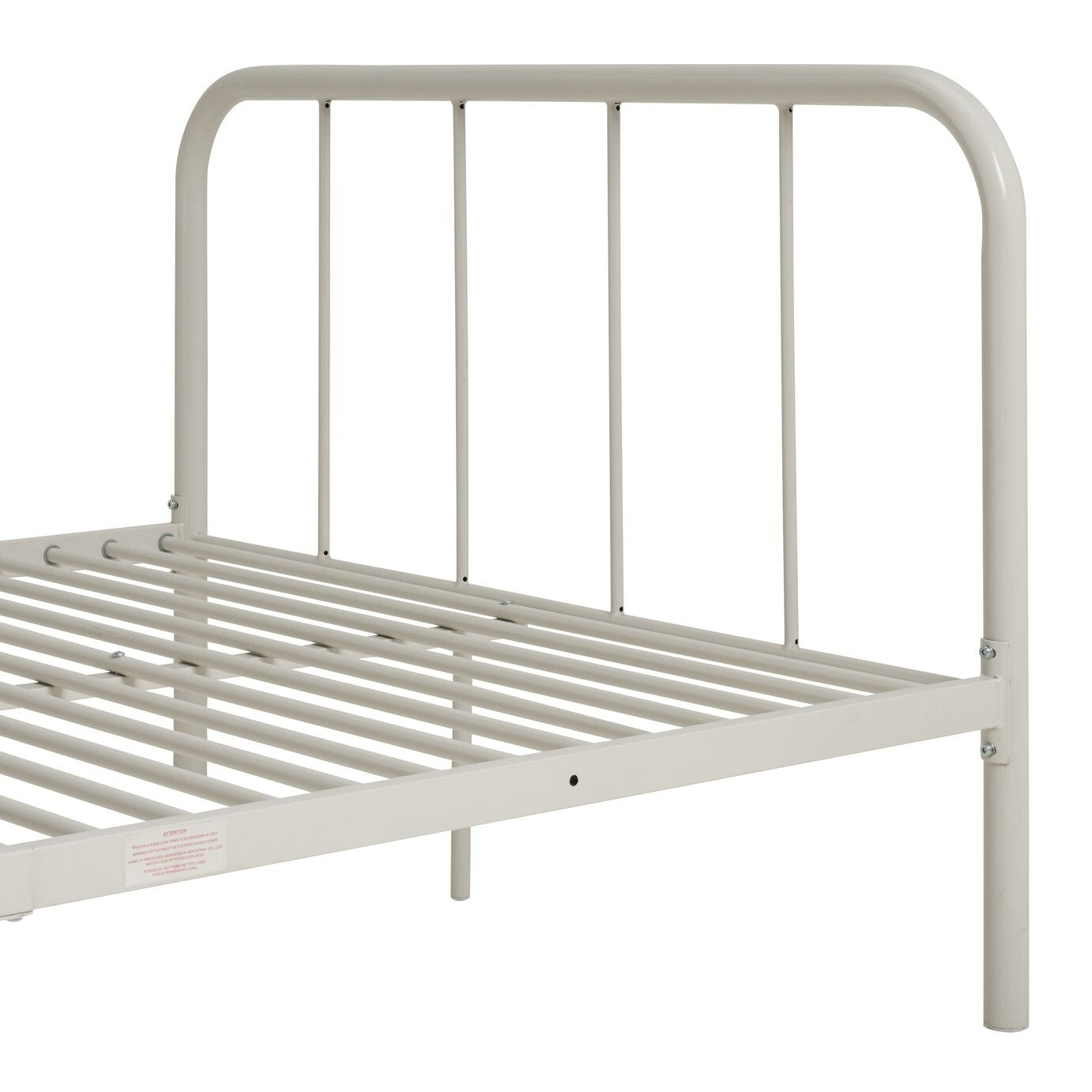 Home Kids Charlie Small Double Metal Bed Frame - White