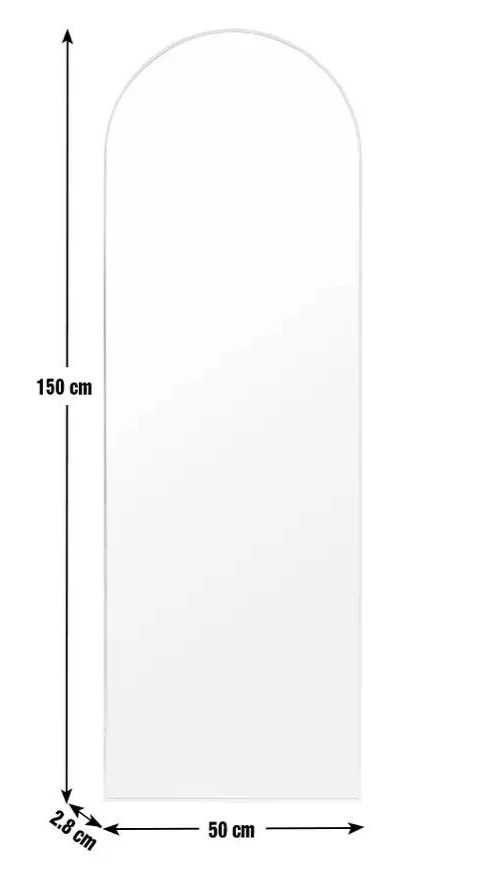 Habitat Arch Shaped Wall Mirror - Gold - 50x150cm