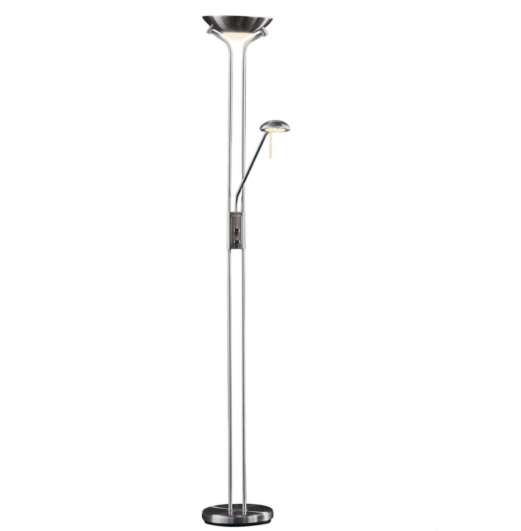 Father & Child Uplighter Floor Lamp - Brass|Living Room Reading Light Stand Lamp