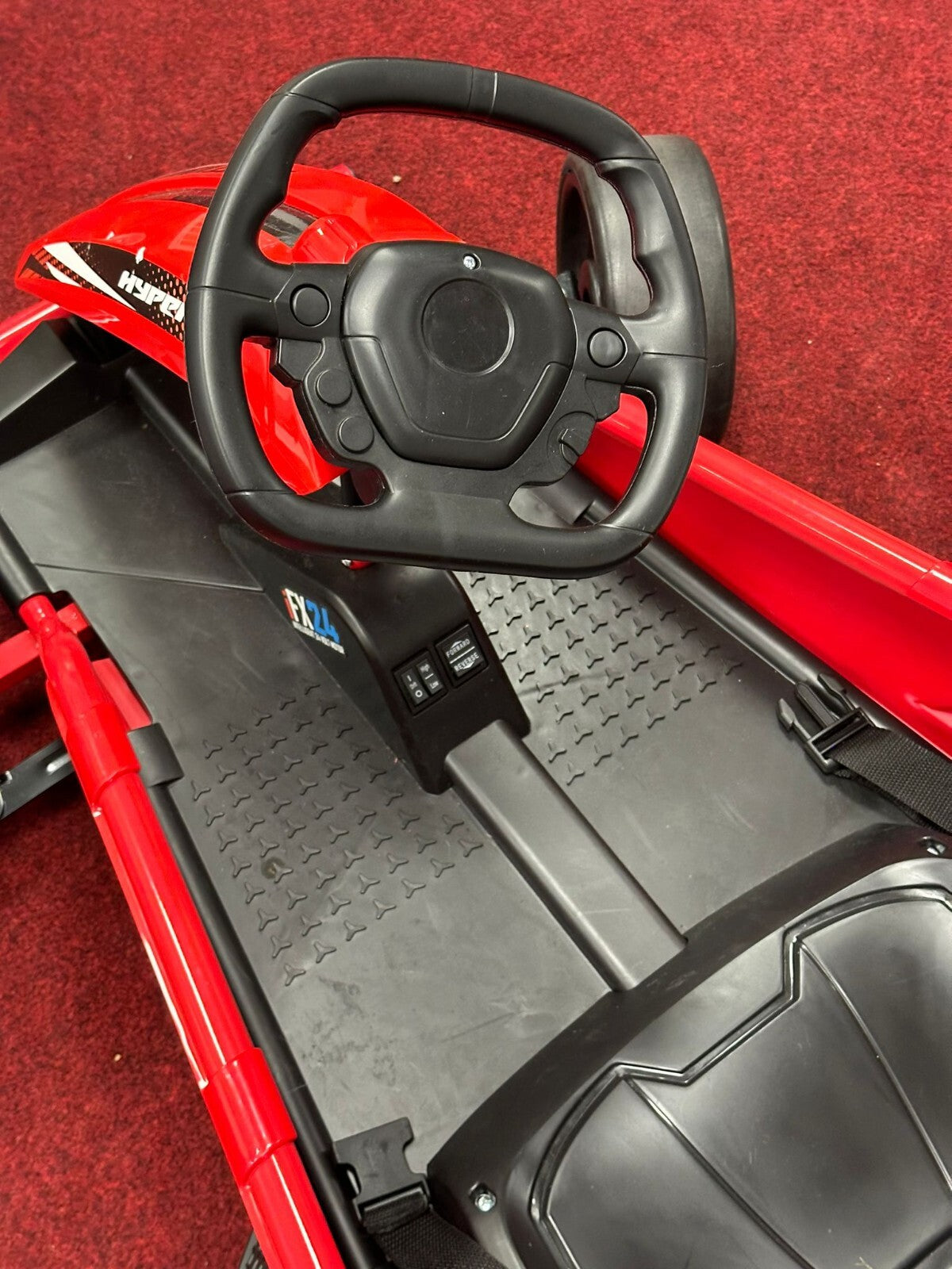 Hyper Drift Go Kart 24V Electric Ride On - Red (B)