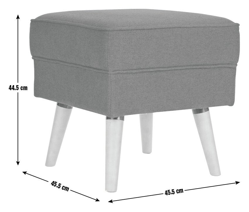 Habitat Callie Velvet Footstool - Petrol Blue