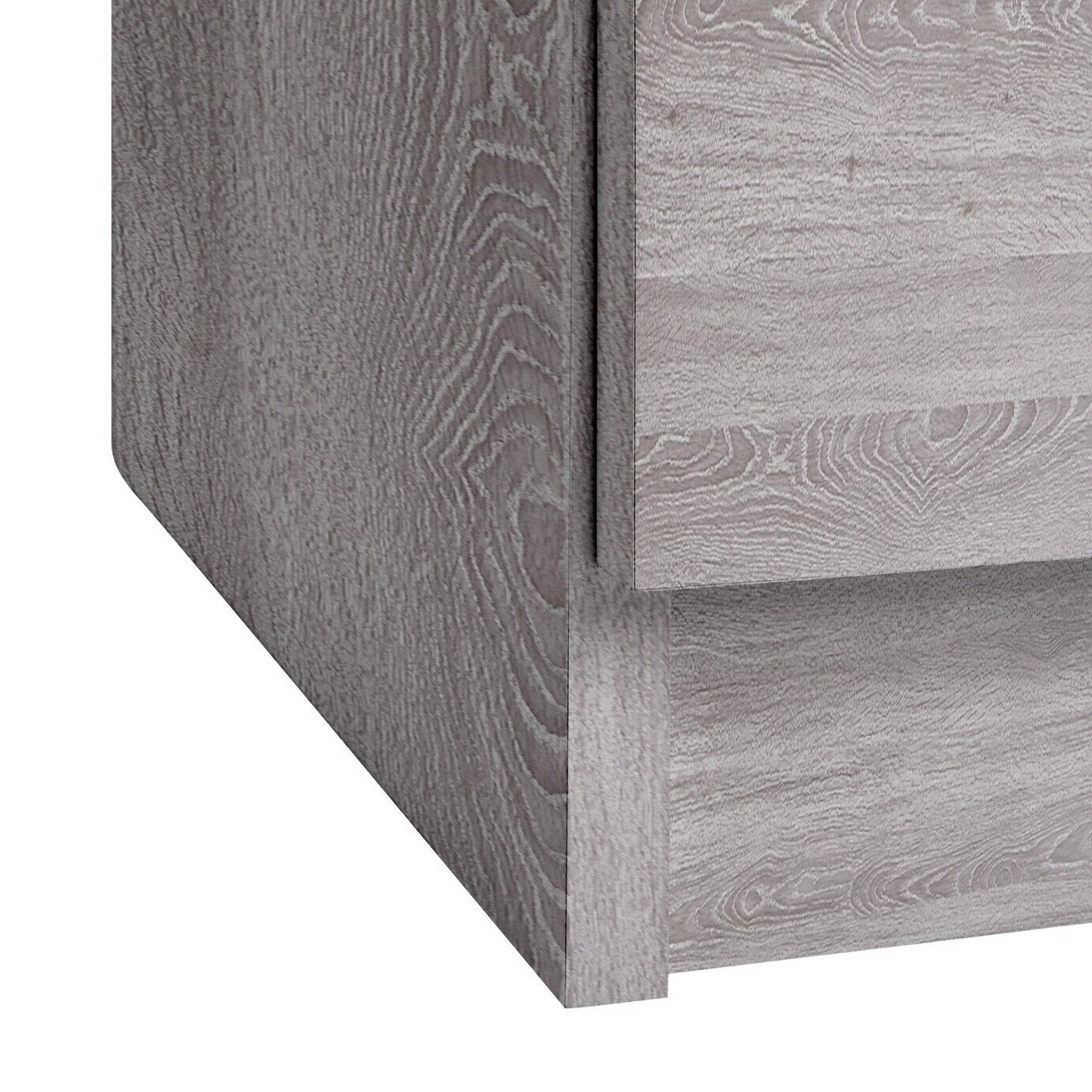 Brisbane 3 Drawer Bedside â€“ Grey Oak