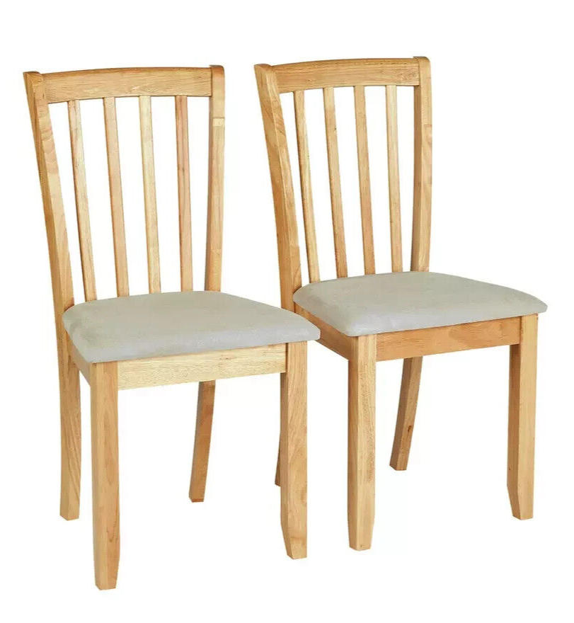 Banbury Pair of Dining Chairs - Natural