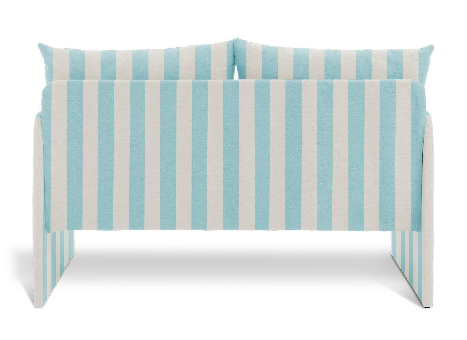 Dixon Fabric 2 Seater Sofa in a Box - Blue & White | Two seat couch