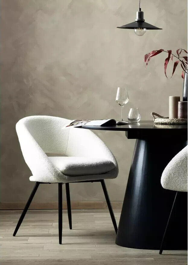 Habitat Hermione Boucle Chair - Cream