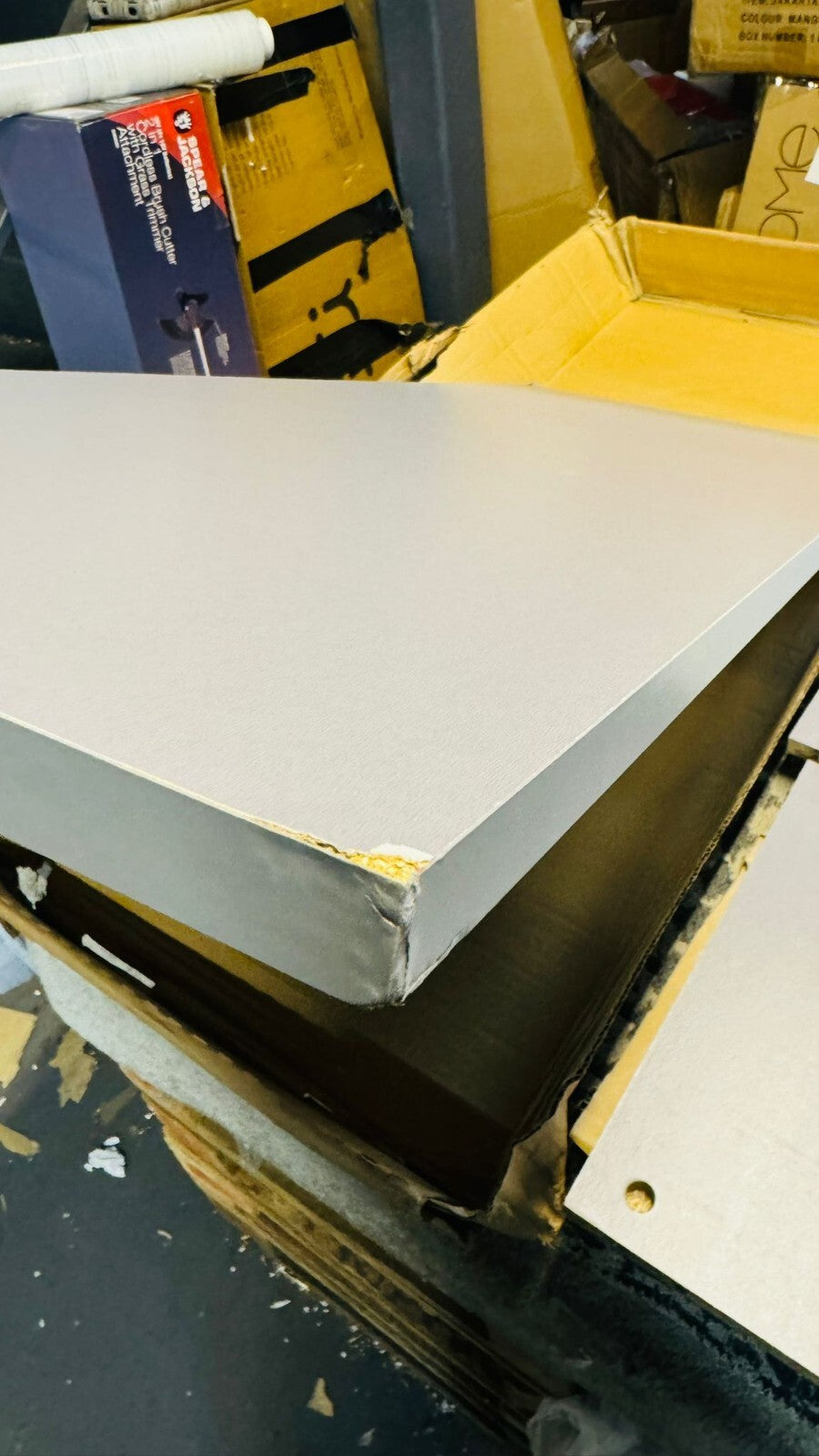 Lawson Office Desk - Grey ( B Grade 19398)