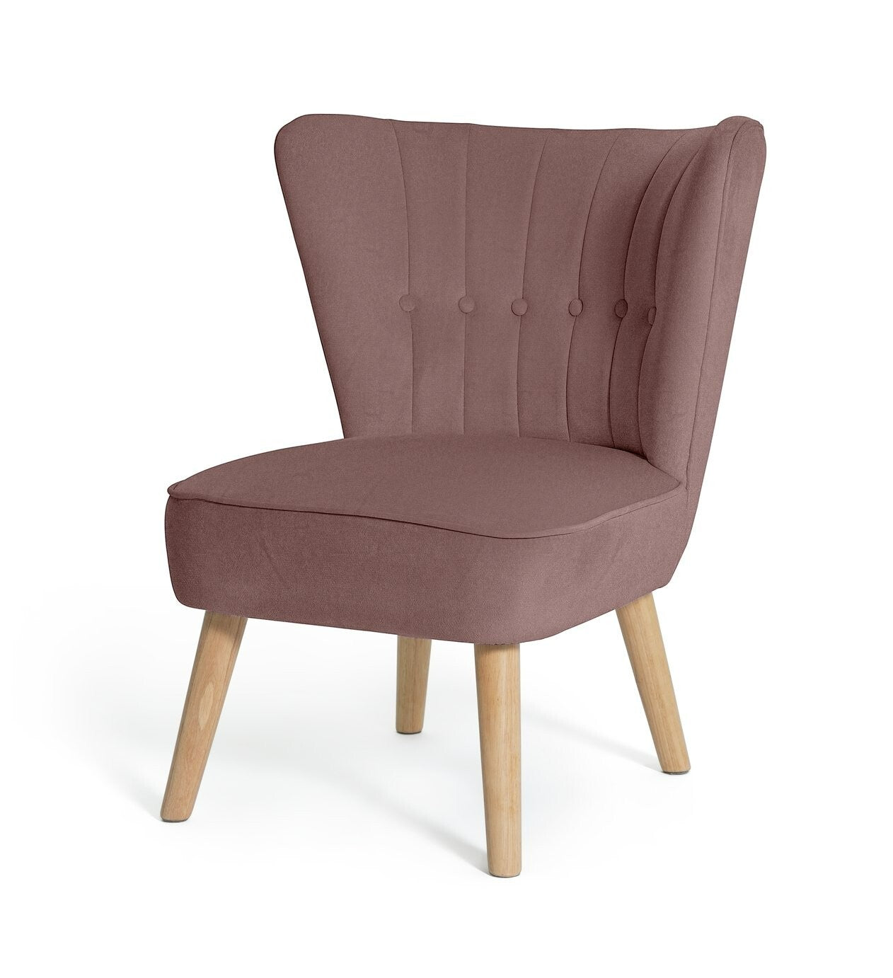 Alexis Velvet Cocktail Chair - Pink