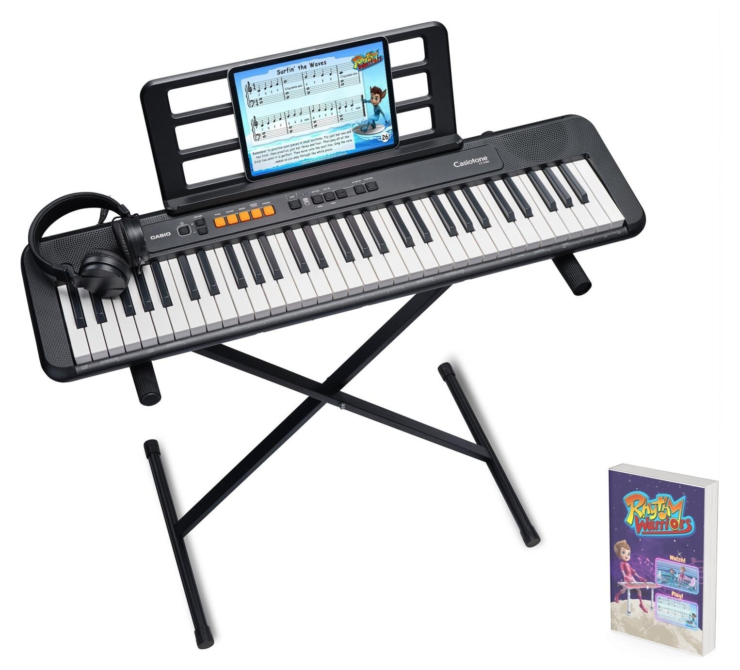 Casio CT-S100AD Keyboard, Stand and Headphones Bundle