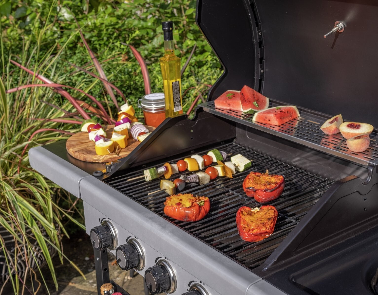 Premium 4 Burner with Side Burner Gas BBQ