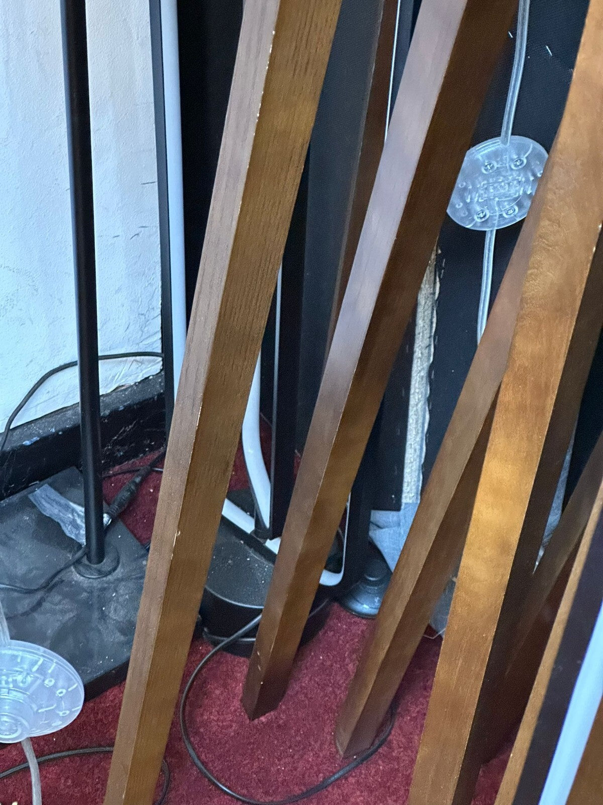 Habitat Tripod Floor Lamp Base - Walnut Stain (S)