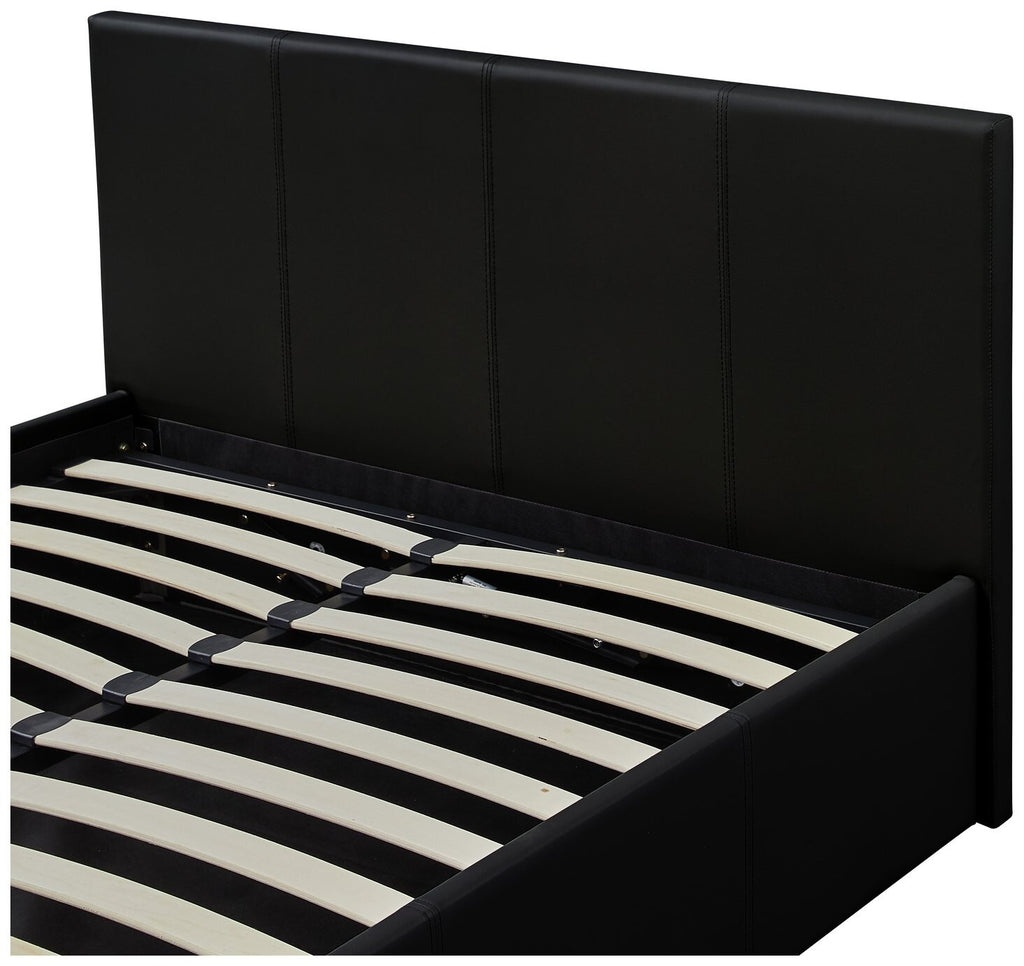 Lavendon Small Double Side Open Ottoman Bed-Black ( B Grade 52751 - 52752 )