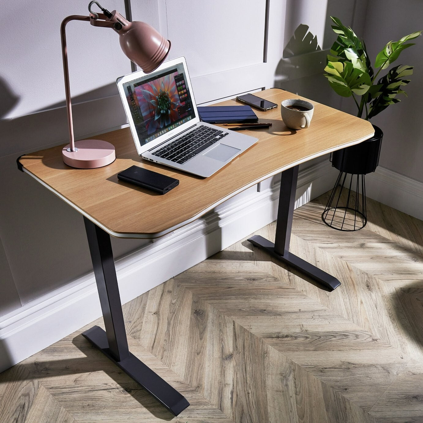 XR Living Oka Compact Office Desk - Oak