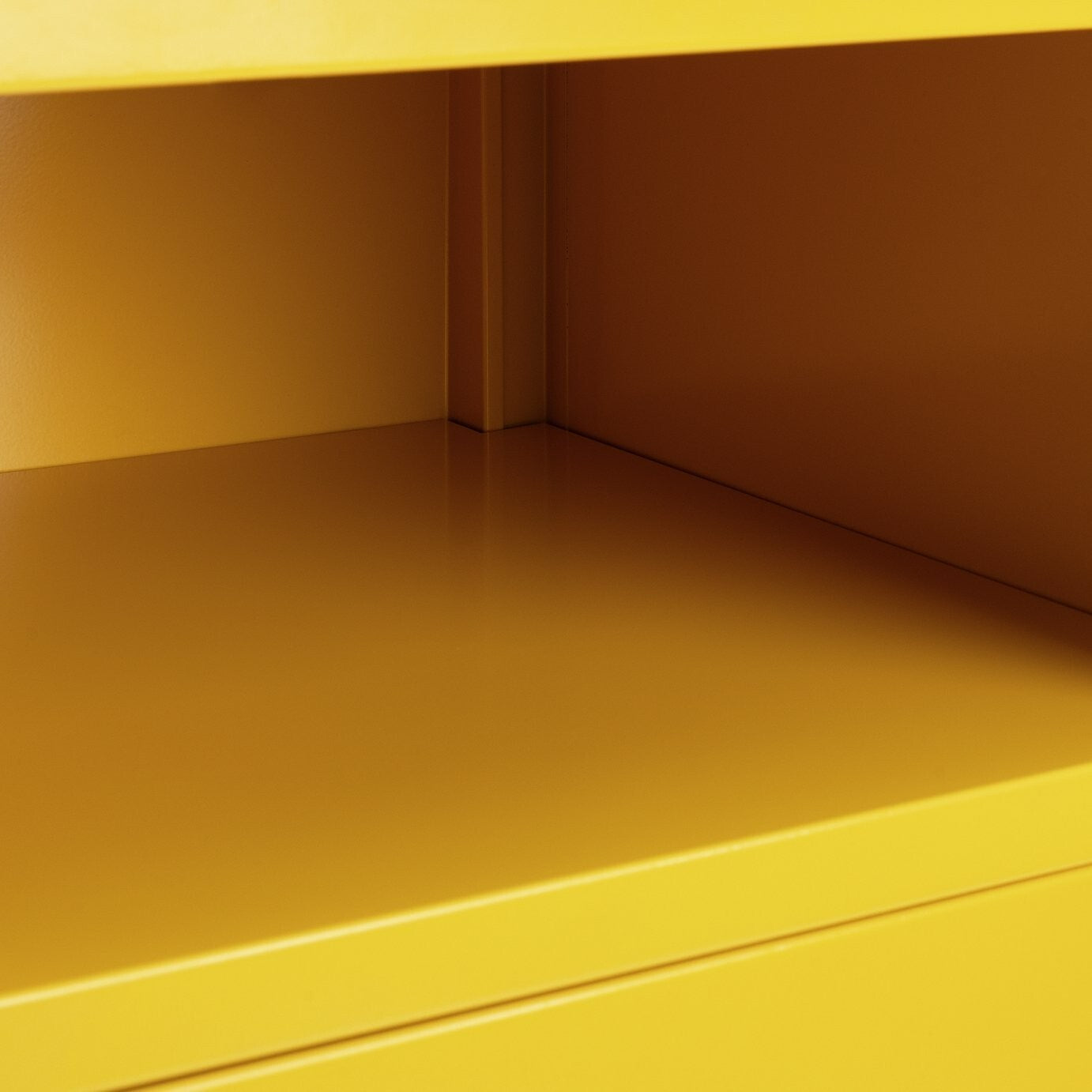 Habitat Stevie 1 Door Bedside Table - Mustard