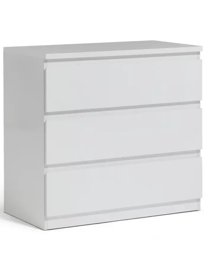 Habitat Jenson Gloss 3 Drawer Chest - White ( B Grade 31382 )