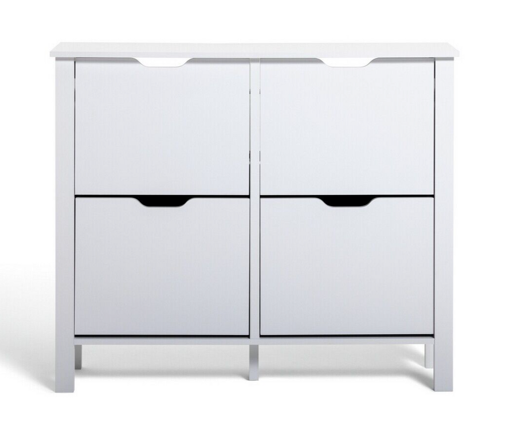 Habitat Compton 4 Shelf Shoe Storage Cabinet - White | Space Saving Entryway