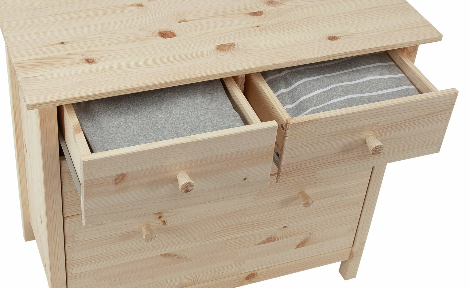 Scandinavia Kids 4 Drawer Chest - Pine | Wooden Storage, Bedroom Unit, Natural