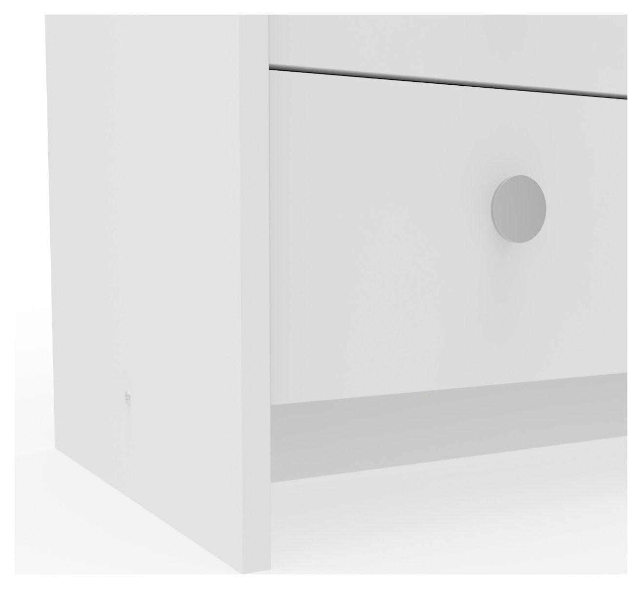 Seville 2 Piece 1 Door Wardrobe Set - White ( B Grade 51891- 51884 )