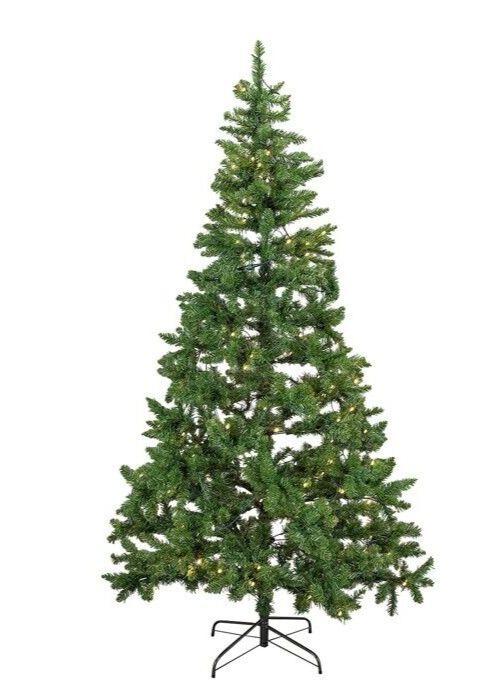 7ft Pre-Lit Green Spruce Artificial Christmas Tree ( B Grade 36314 )