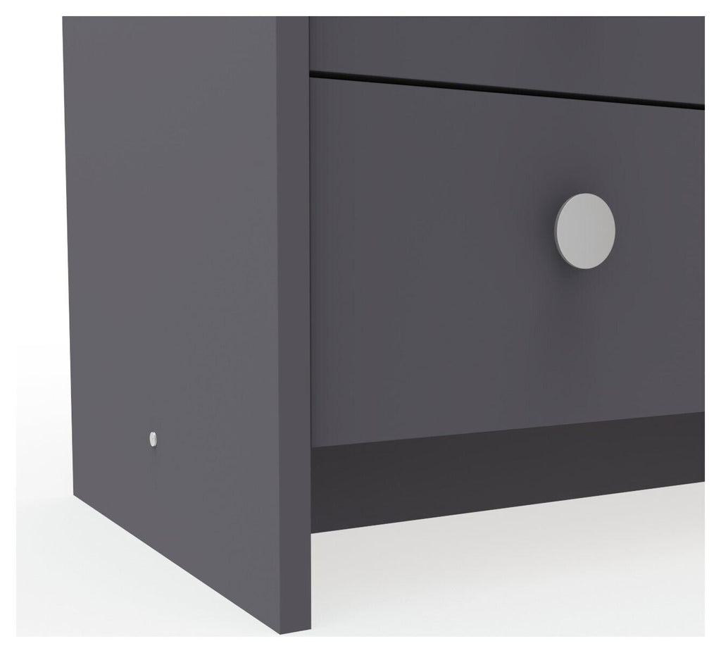 Seville 2 Piece 1 Door Wardrobe Set - Anthracite