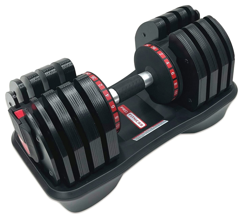 Pro Fitness Adjustable 36KG Dumbbell