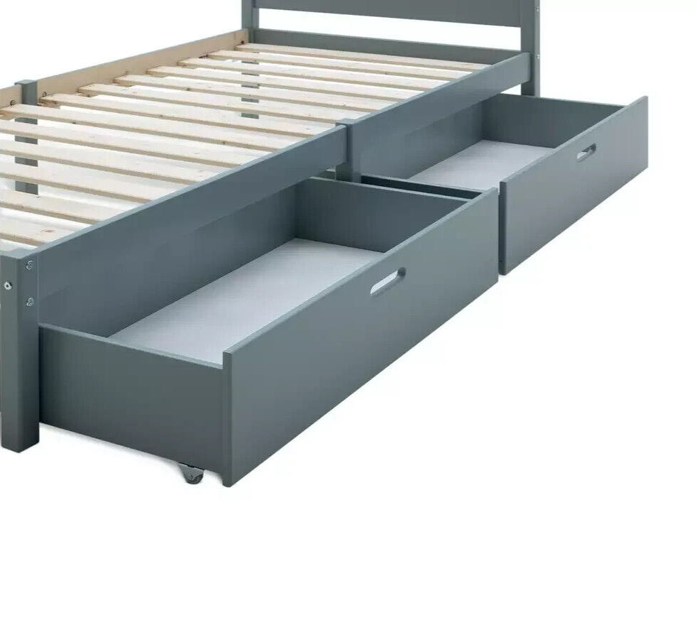 Habitat Ronnie Single Bed Frame and Drawer - Duck Egg Blue | Storage For Bedroom