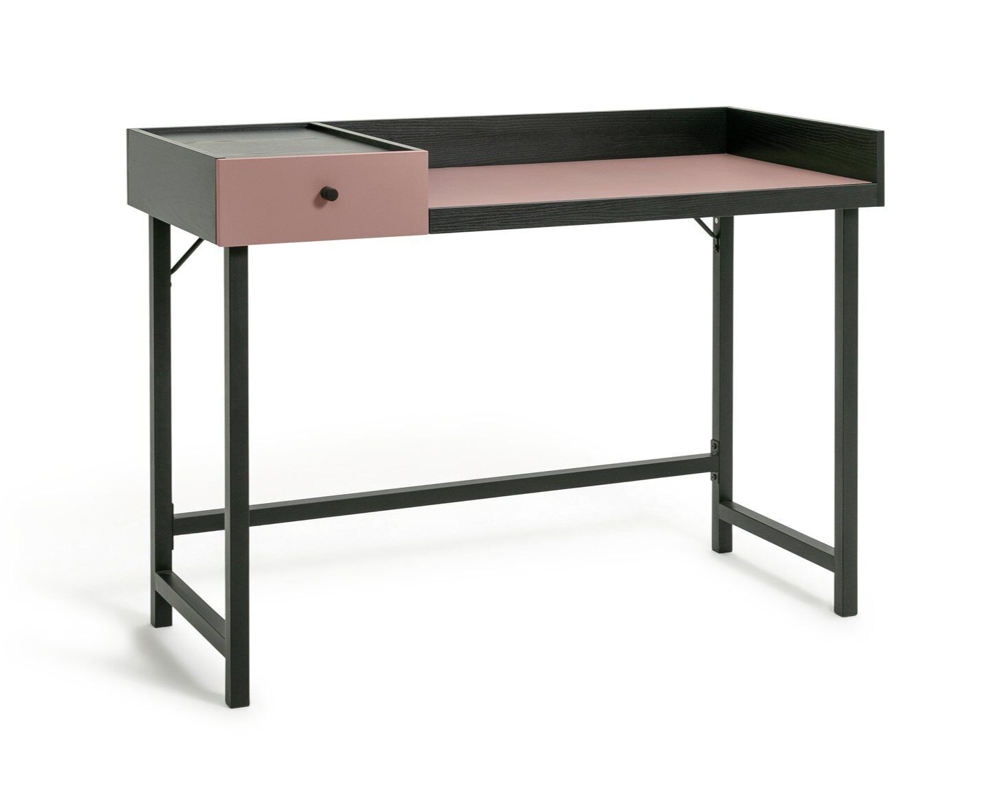 Habitat Margot 1 Drawer Desk - Pink & Black