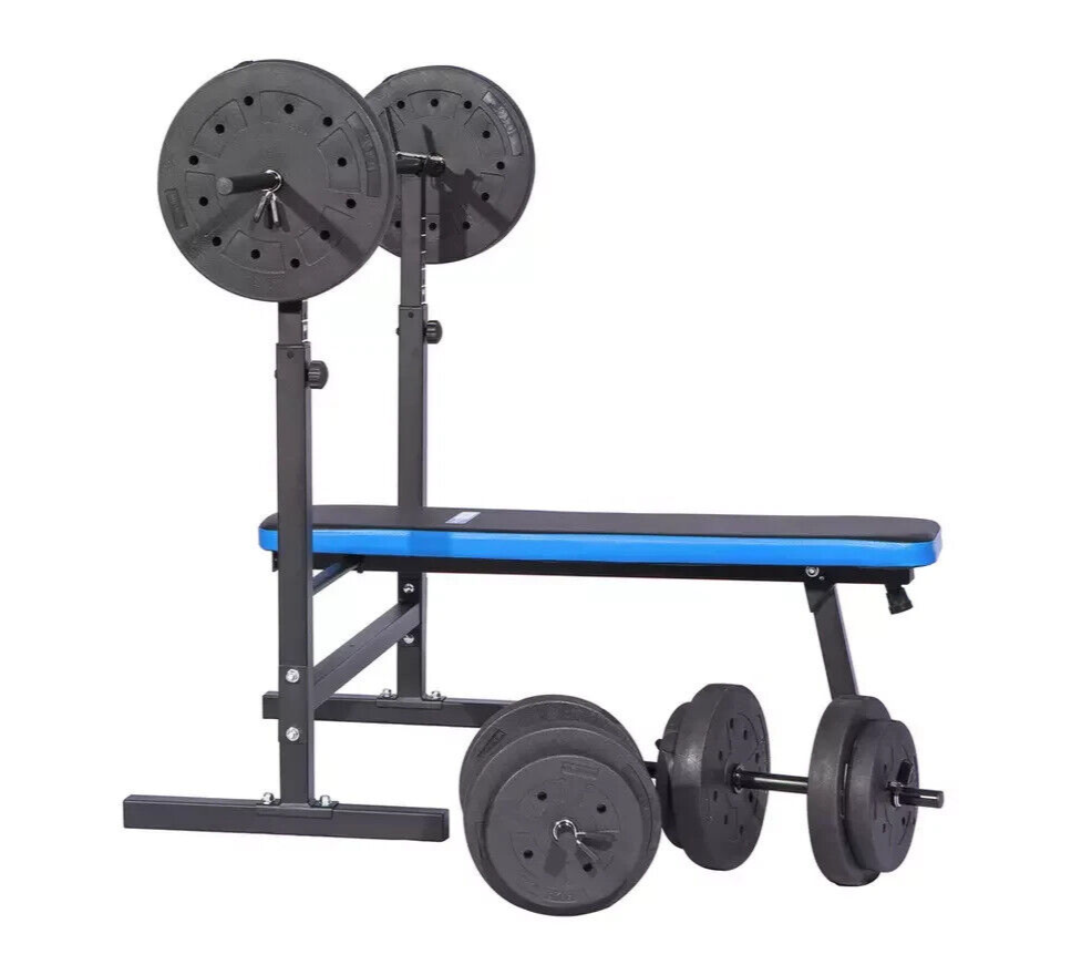 Pro Fitness Foldable Weight Bench with 50kg Weight Package