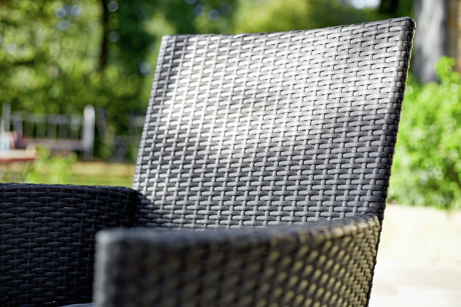 Home 6 Seater Rattan Effect Garden Sofa Set- Dark Grey | Outdoor Patio Furniture