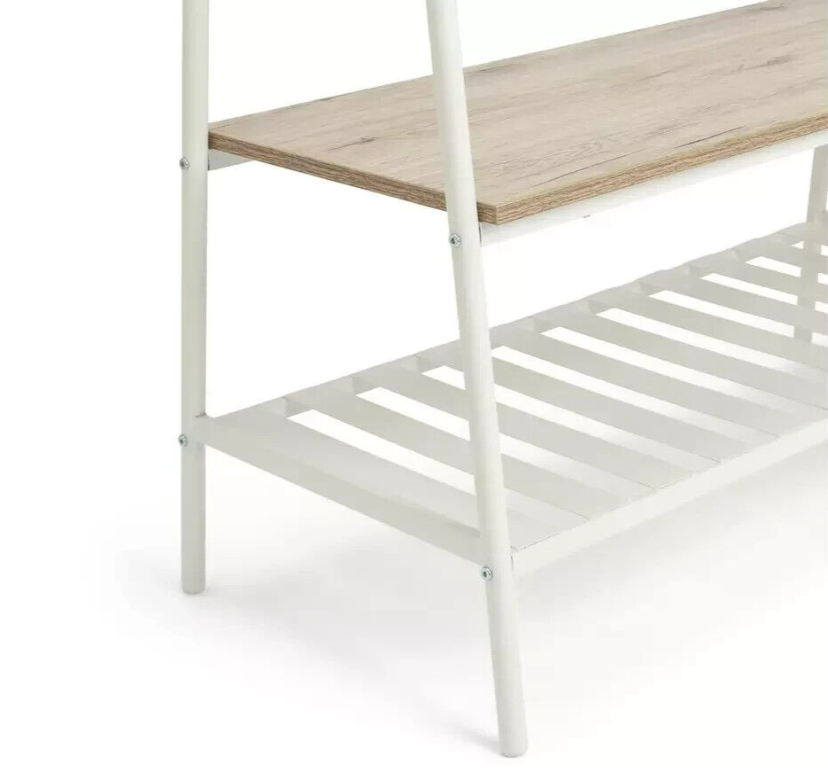 Habitat Turner Double Clothes Rail - White