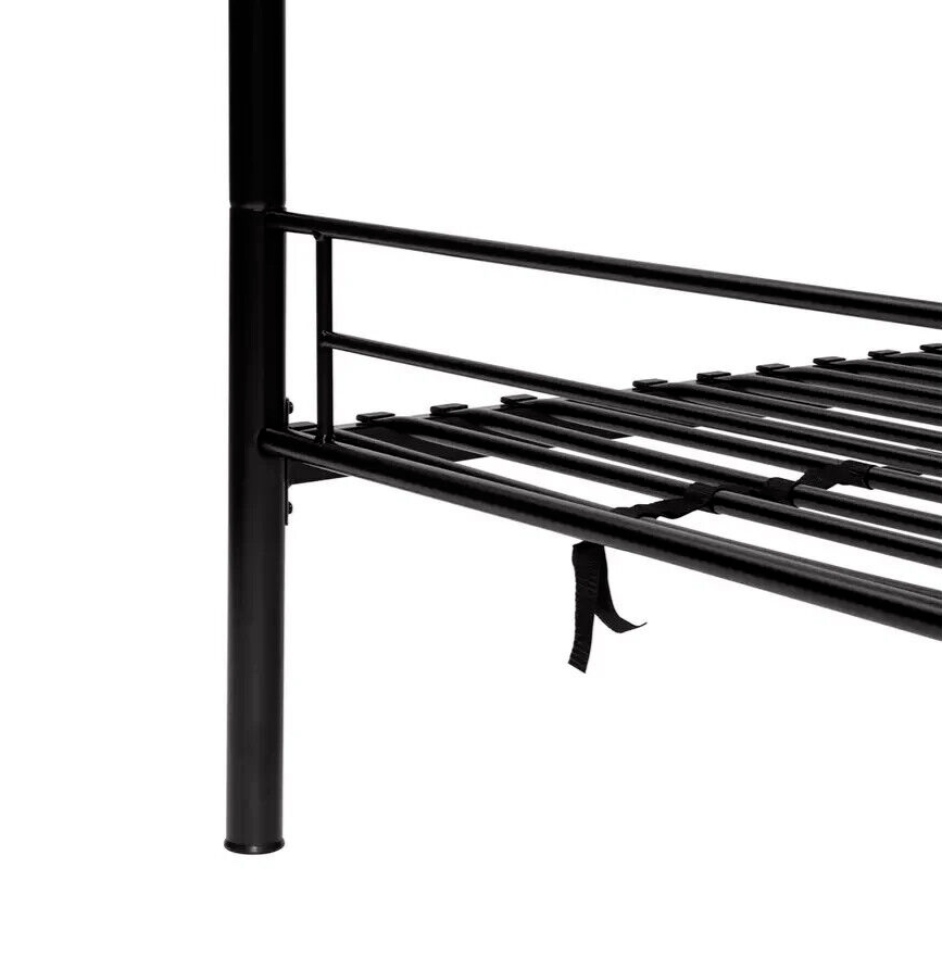 Mason Single Bunk Bed For Kids / Adults / Teenager - Black (No Mattress)