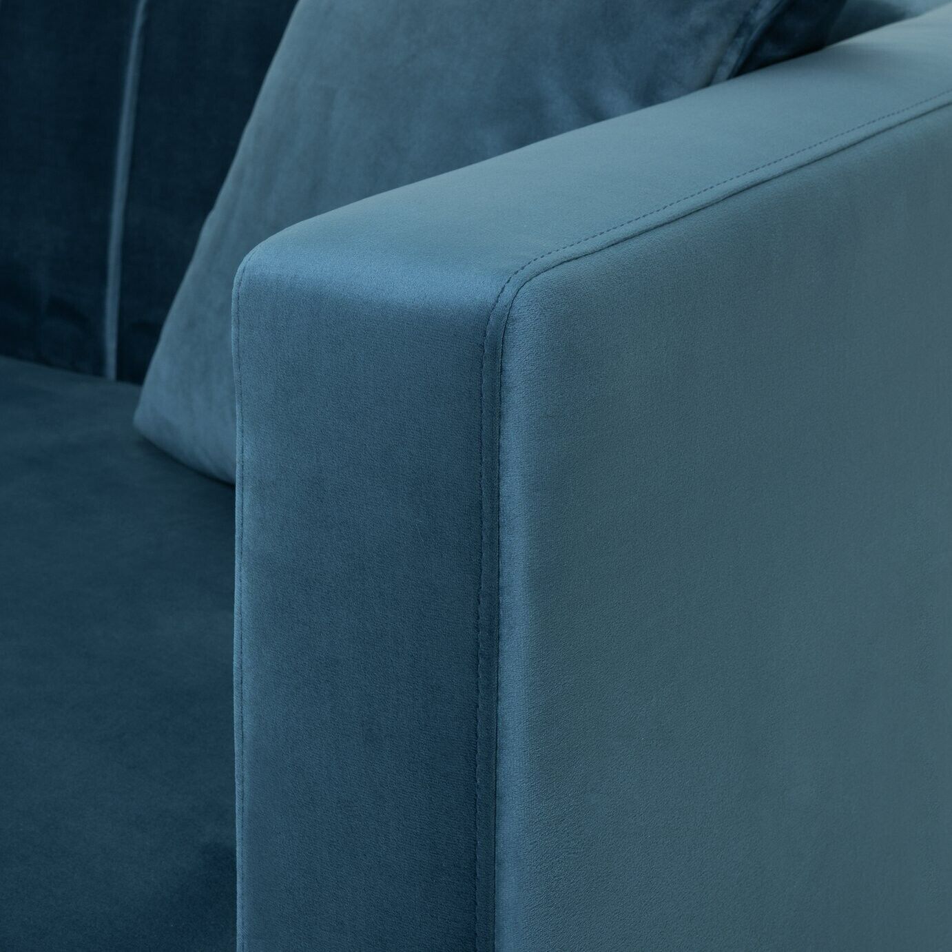 Everly Velvet 2 Seater Sofa - Blue