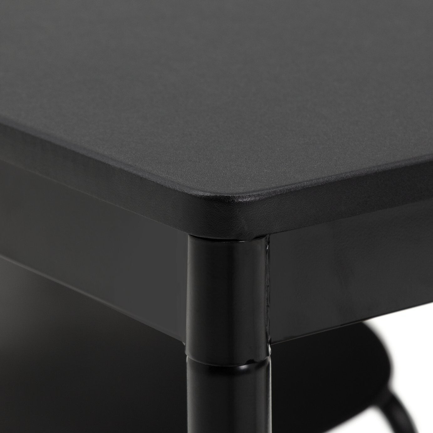 Stella Wood Effect Dining Table & 4 Black Chairs