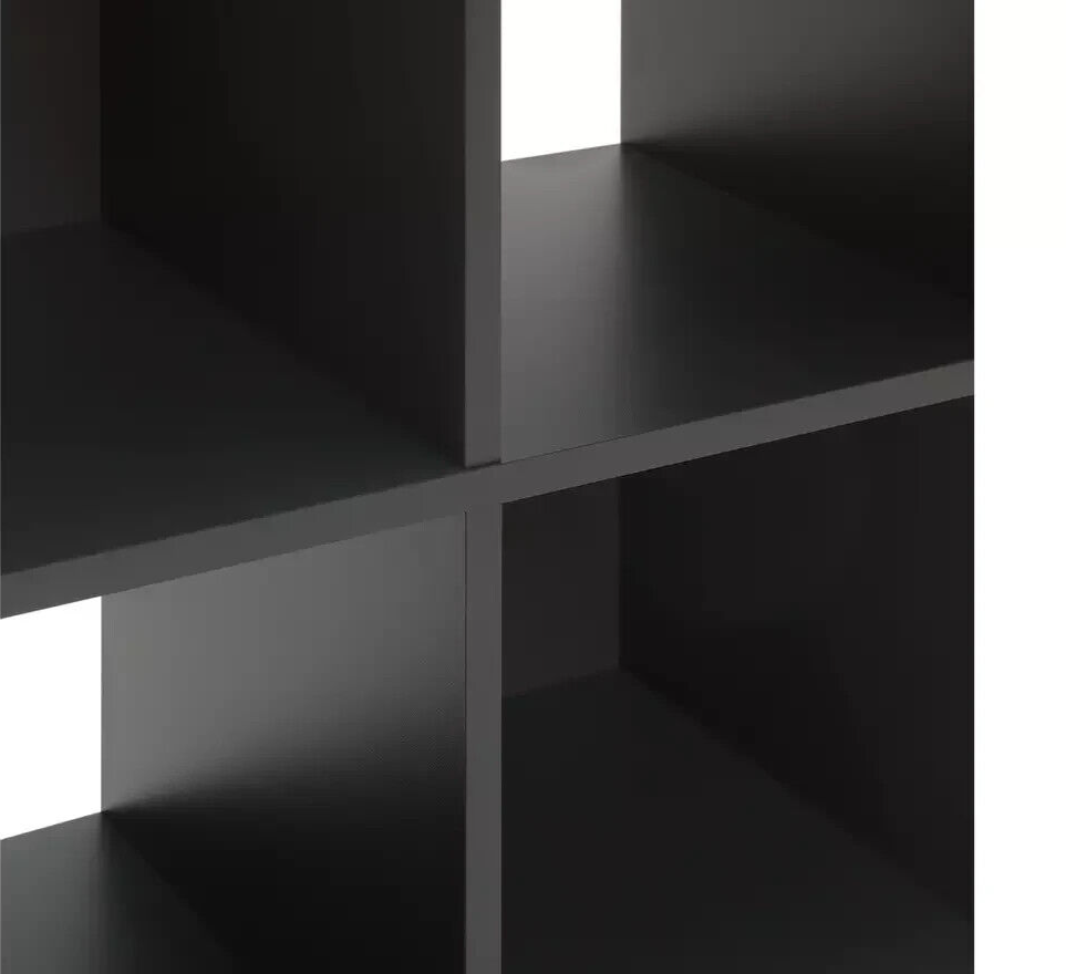 Home Squares 8 Cube Storage Unit Dark Grey | Organizer Shelf for Living Room