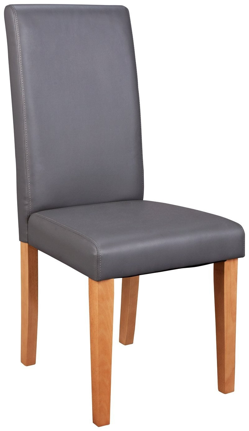 Home Pair of Midback Dining Chairs - Charcoal | Mid-back chairs for dining table