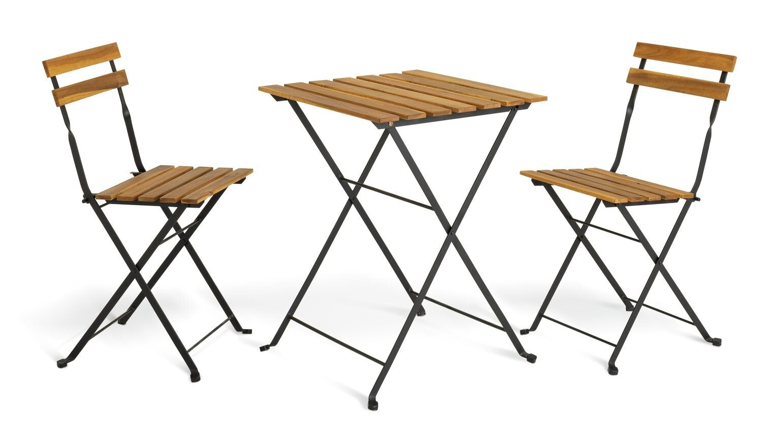 Eve 2 Seater Folding Wooden Garden Bistro Set