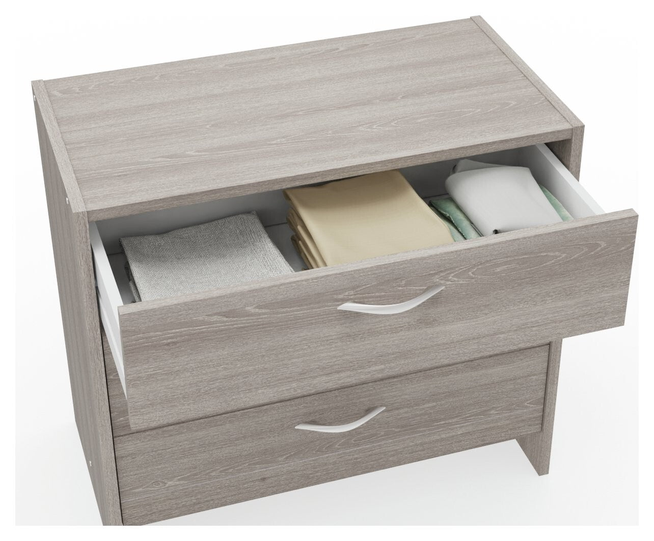 Seville 2 Piece 1 Door Wardrobe Set - Grey & Oak ( B Grade )