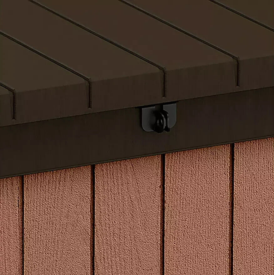 Keter Darwin 380L Outdoor Garden Storage Box - Brown