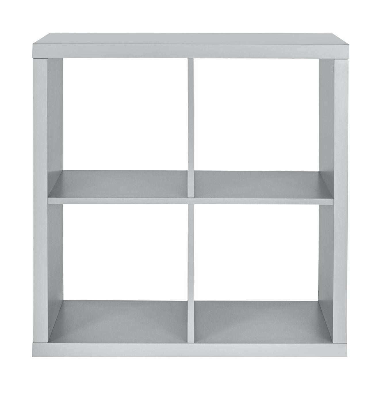 Squares Plus 4 Cube Storage Unit Grey | Cube Shelving Unit Modular Bookcase Home