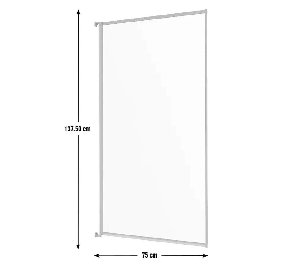 Fully Framed Bath Screen - Black