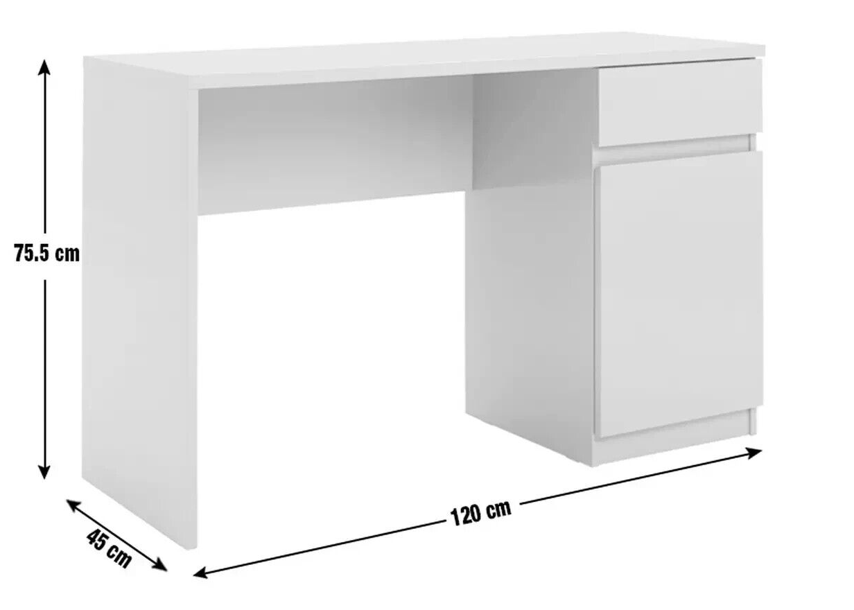 Habitat Jenson 1 Drawer Office Desk - White ( B Grade )