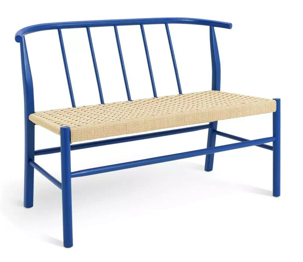 Habitat 60 Scottie Oak Bench - Blue